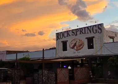Rock Springs Café at sunset